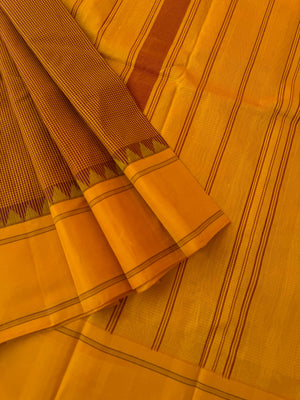 Signature Silk Cotton - mustard on mustard kasa kasa kattam