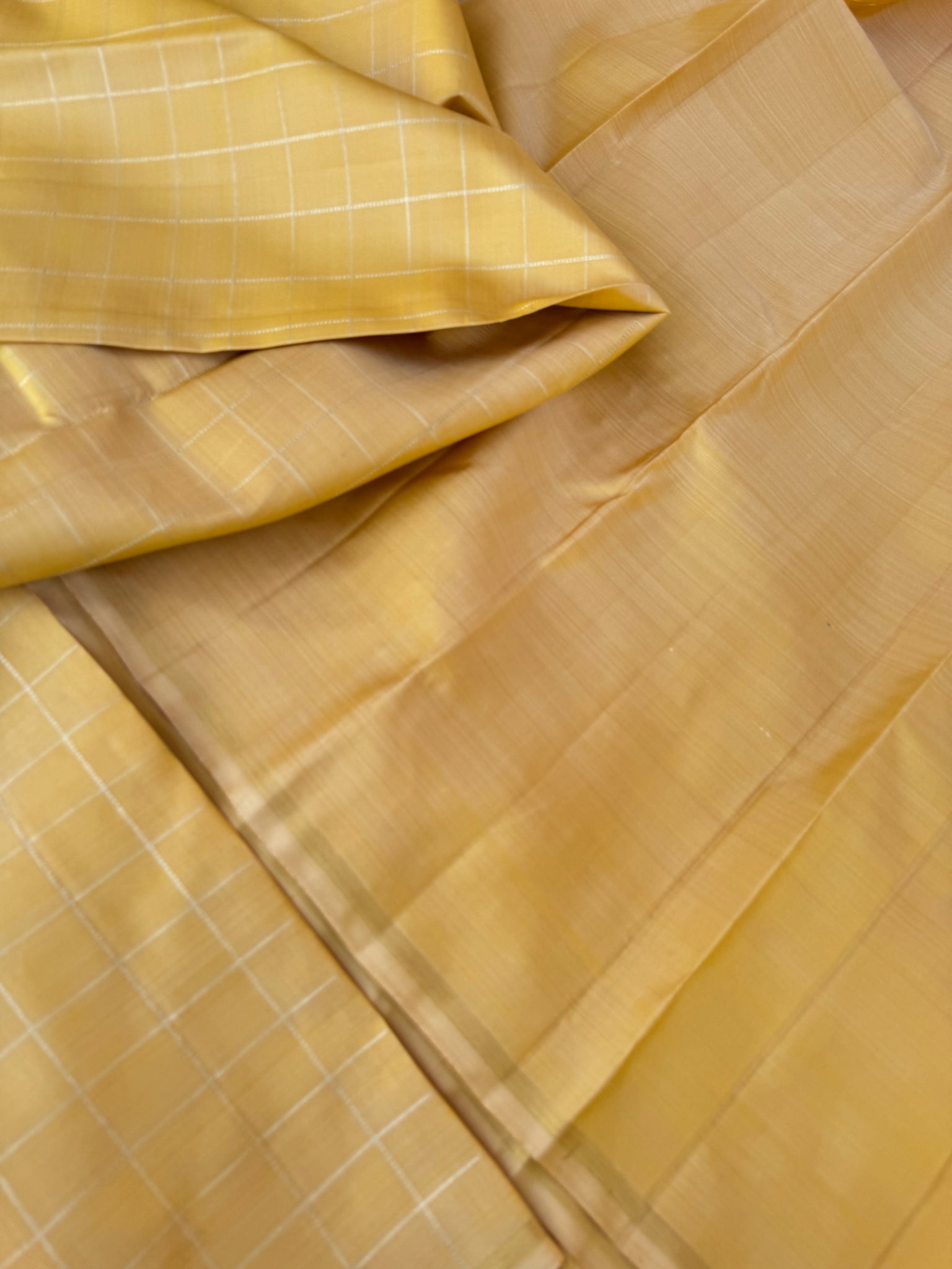 Ragas on Kanchivaram - stunning pastel butterscotch zari kattam