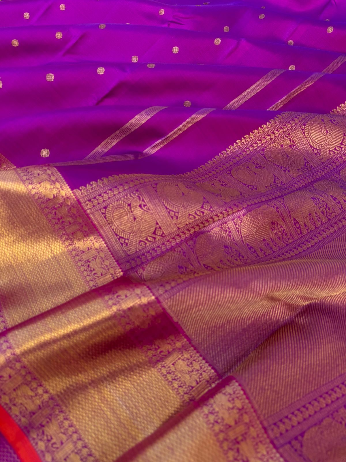 Meenakshi - Kanchivaram for Every Occasion - violet mixed vadamalli