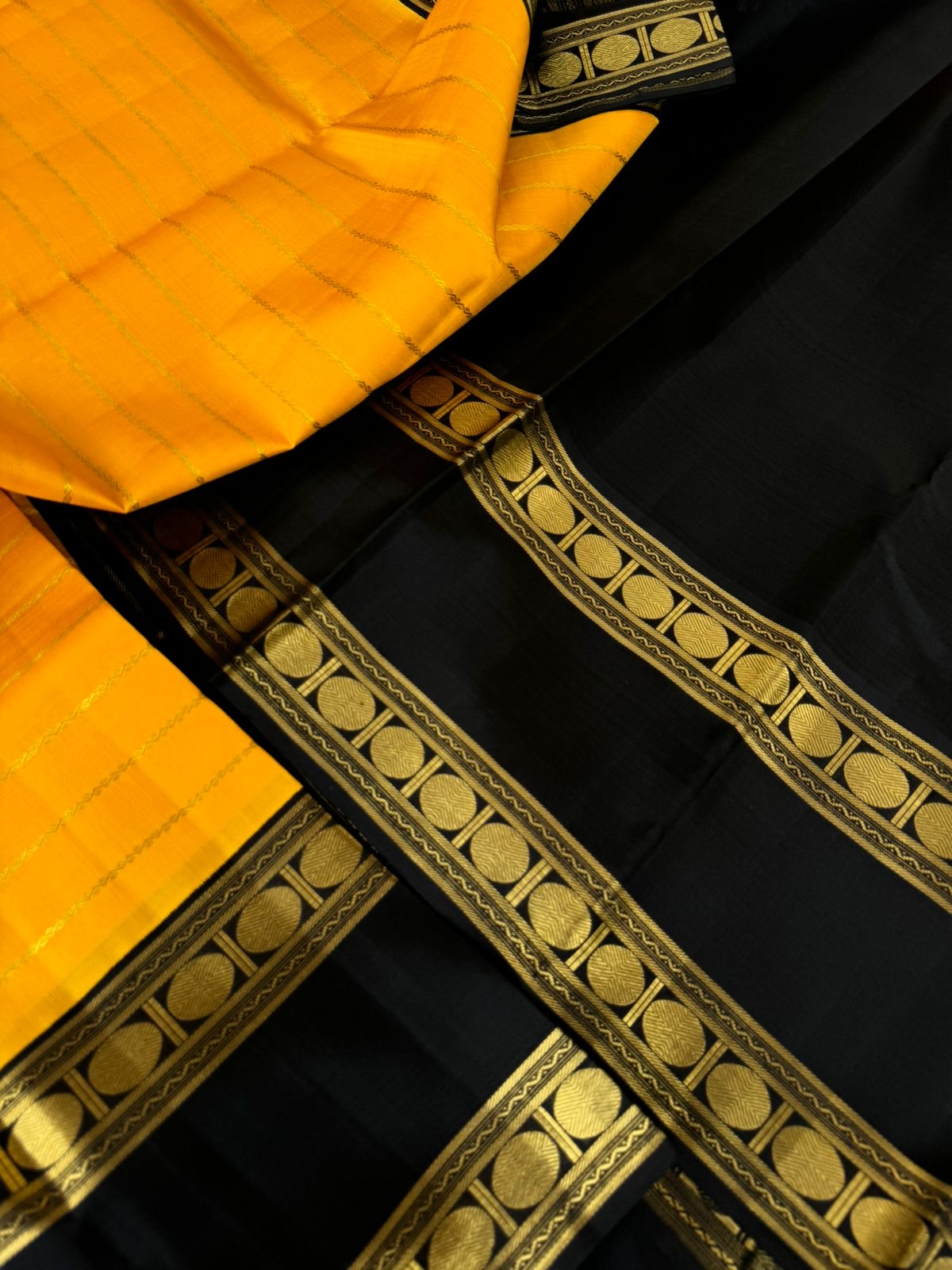 Connection Made By Korvai - yellow and black veldhari