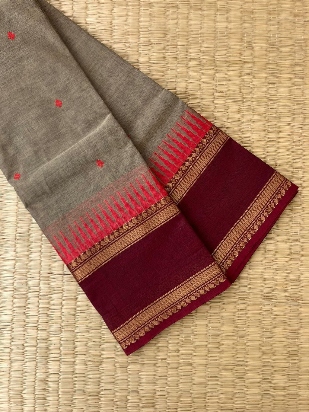 Kanchi X Chettinad - beige grey