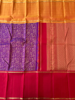 Myth of Kanchivaram - Lot of people Think Tall border Kanchivaram makes them look short but definitely not , saree won’t alter the height, it will give a absolutely different and unique look when it is draped for all people.