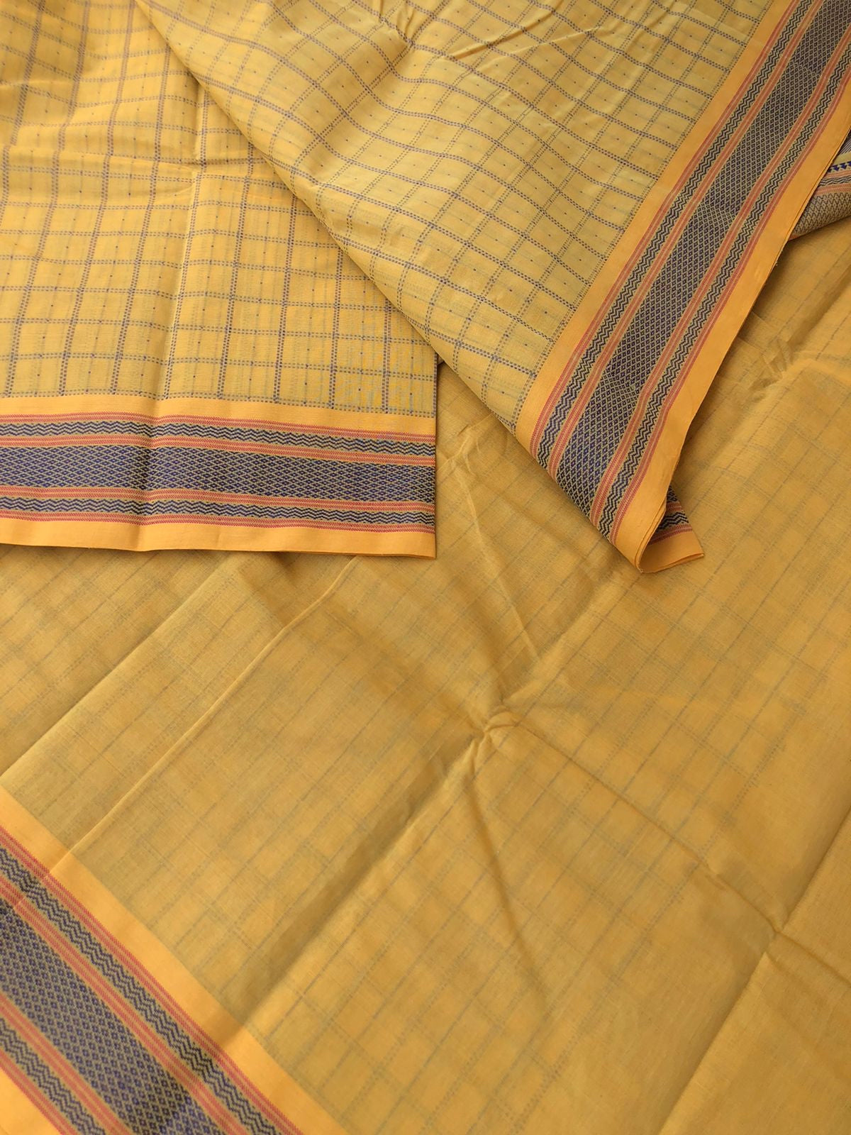 Mangalavastaram - pale mustard pooja saree